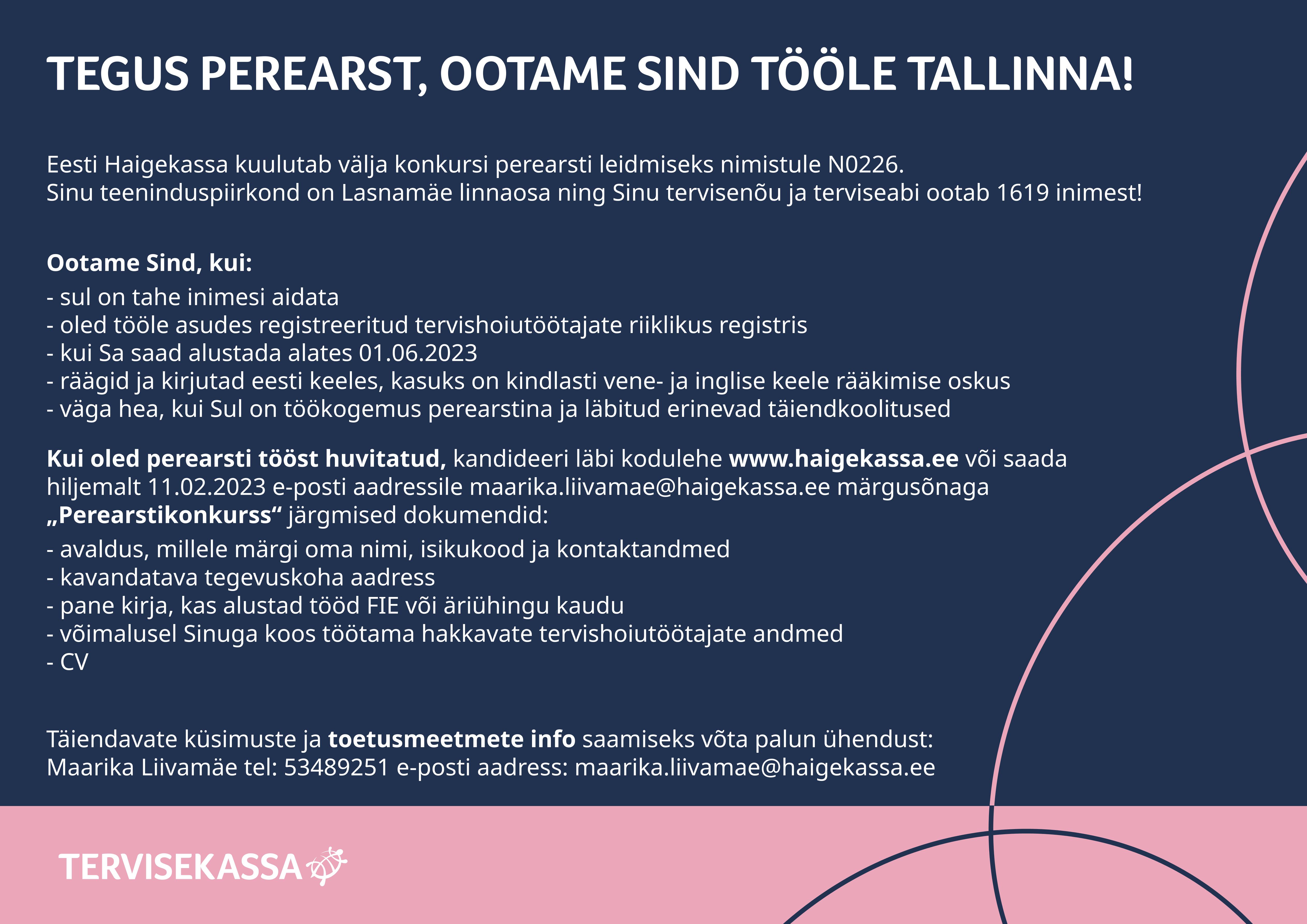 Tallinn (N0226) perearstikonkurss